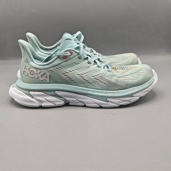 Hoka One One Women's Clifton Edge 1110511 EBWH Green - Picture 1 of 12